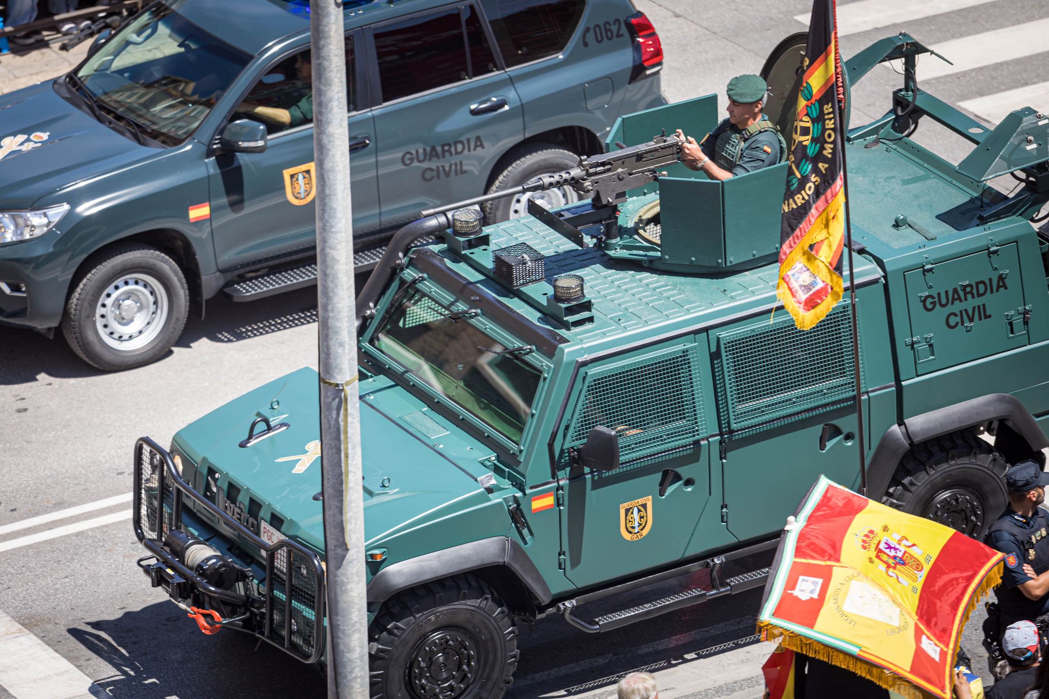 Las imágenes del desfile de las Fuerzas Armadas desde dentro y a vista de pájaro