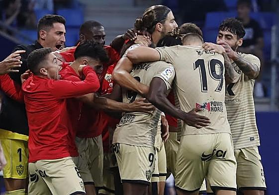 Un momento del partido.