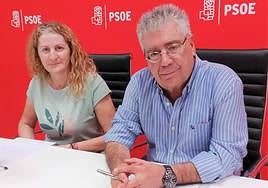 Paqui Rodríguez y Francisco Mañas, en rueda de prensa.
