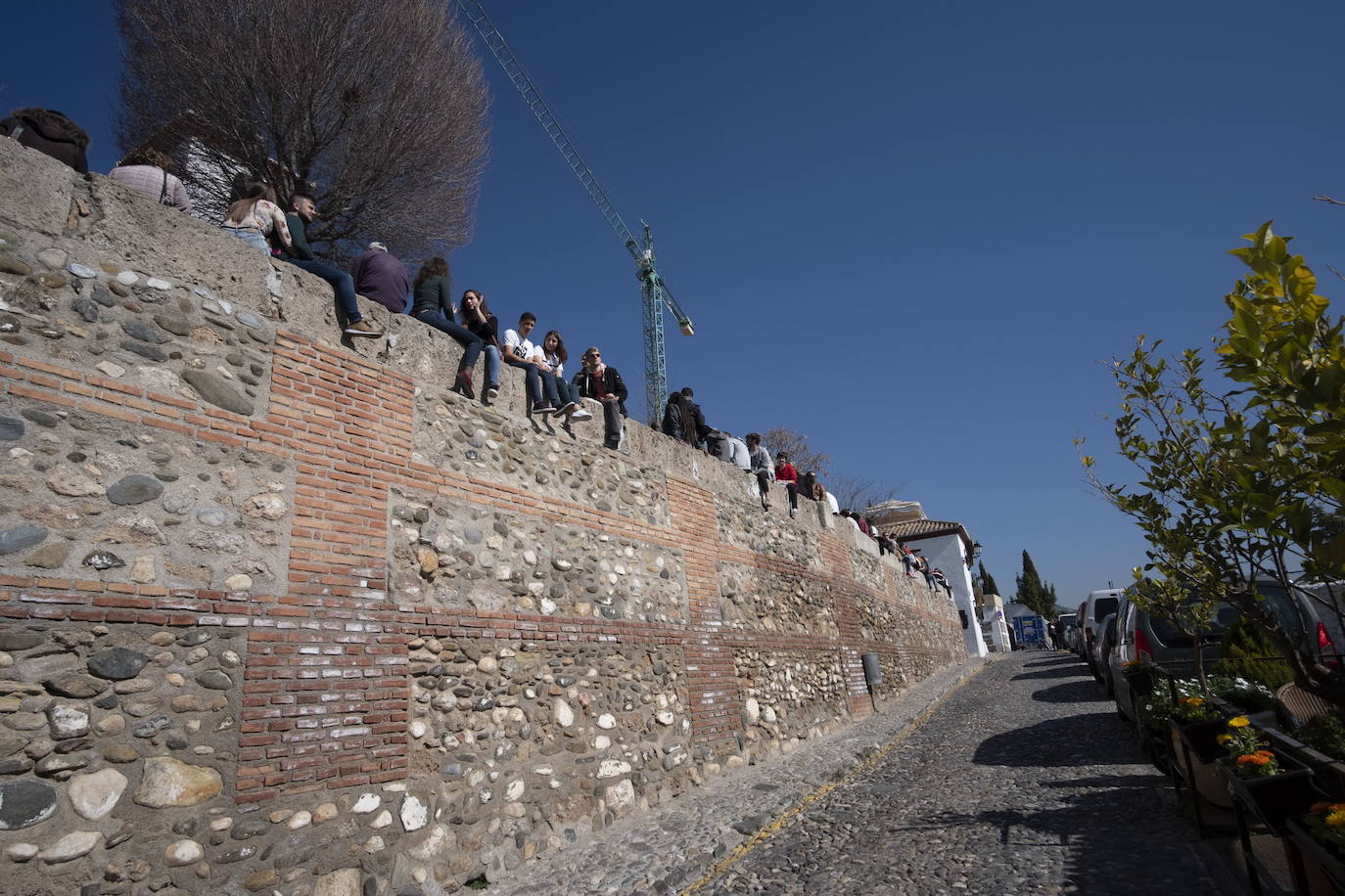 Muro del mirador de San Nicolás.