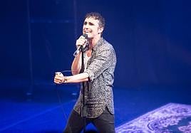 Canco Rodríguez, en un momento del espectáculo.