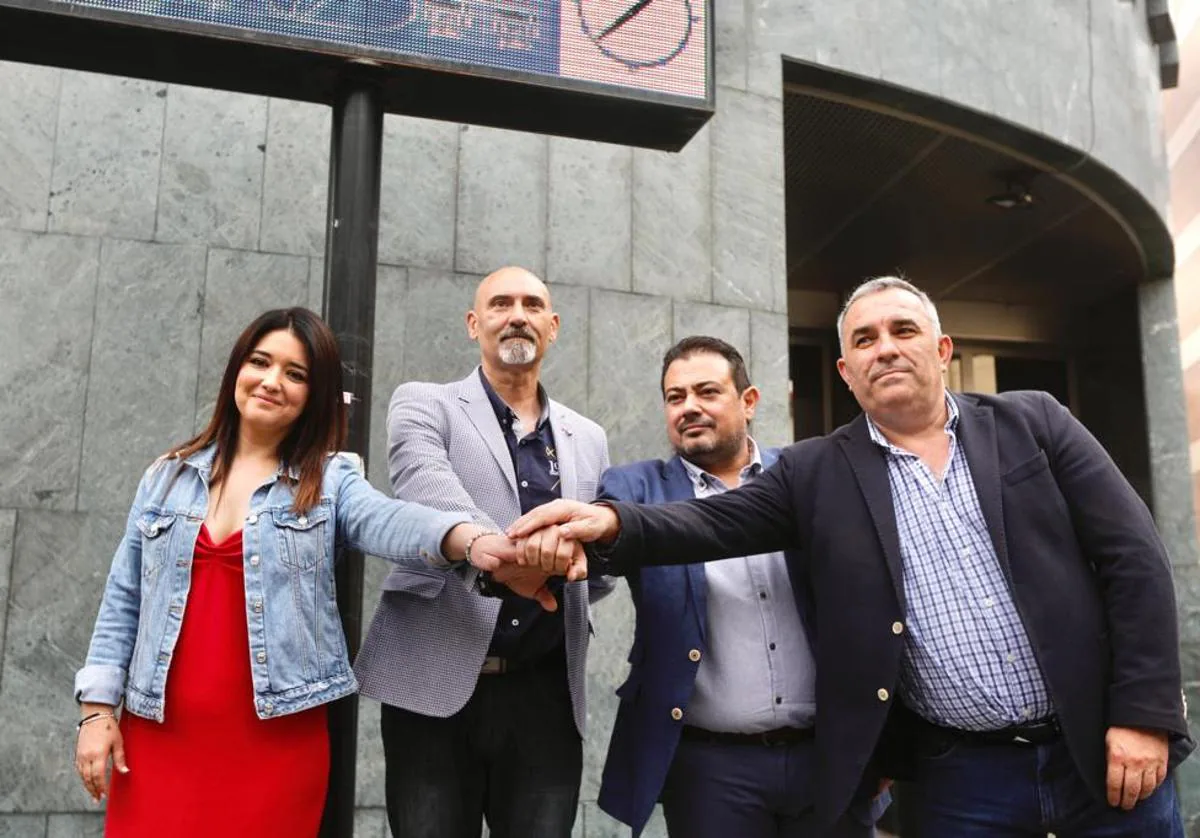 Representantes de PP, Vox y los independientes Maracena Conecta y Quiero Maracena sellan el pacto