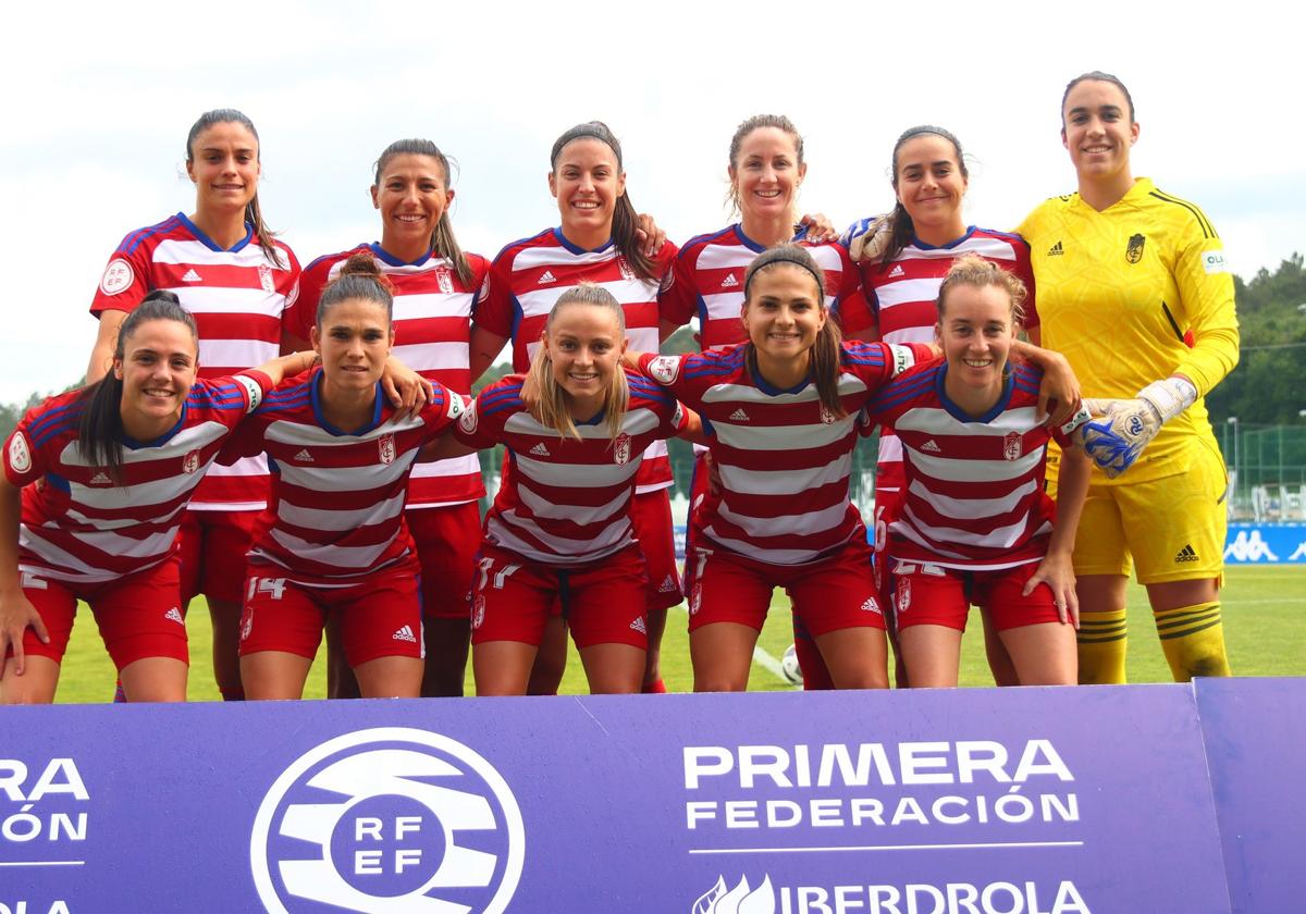 Once inicial del Granada CF en Abegondo ante el Dépor Abanca.