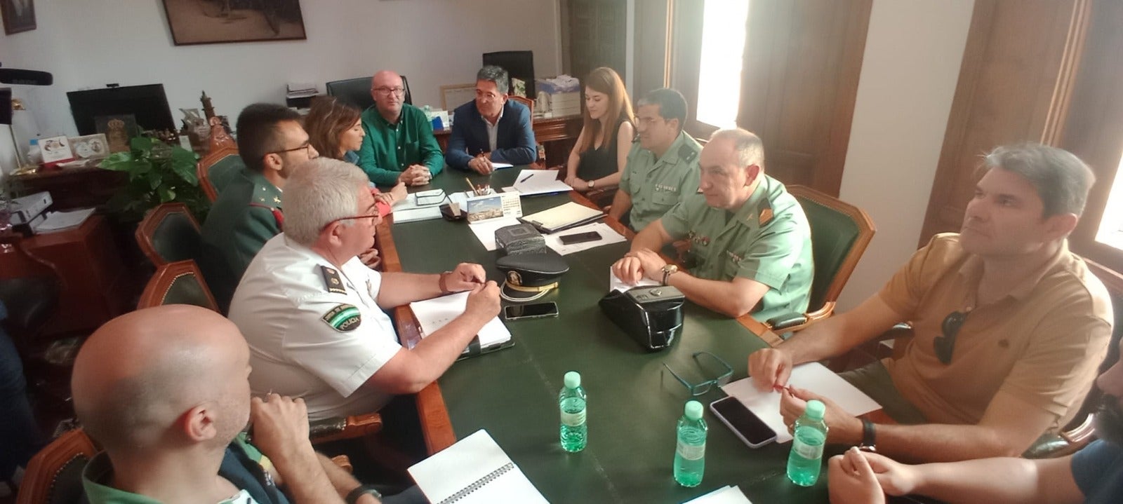 Junta local de Seguridad en el Ayuntamiento de Torredonjimeno.
