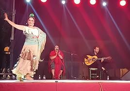 María del Mar Ramírez, durante la actuación.