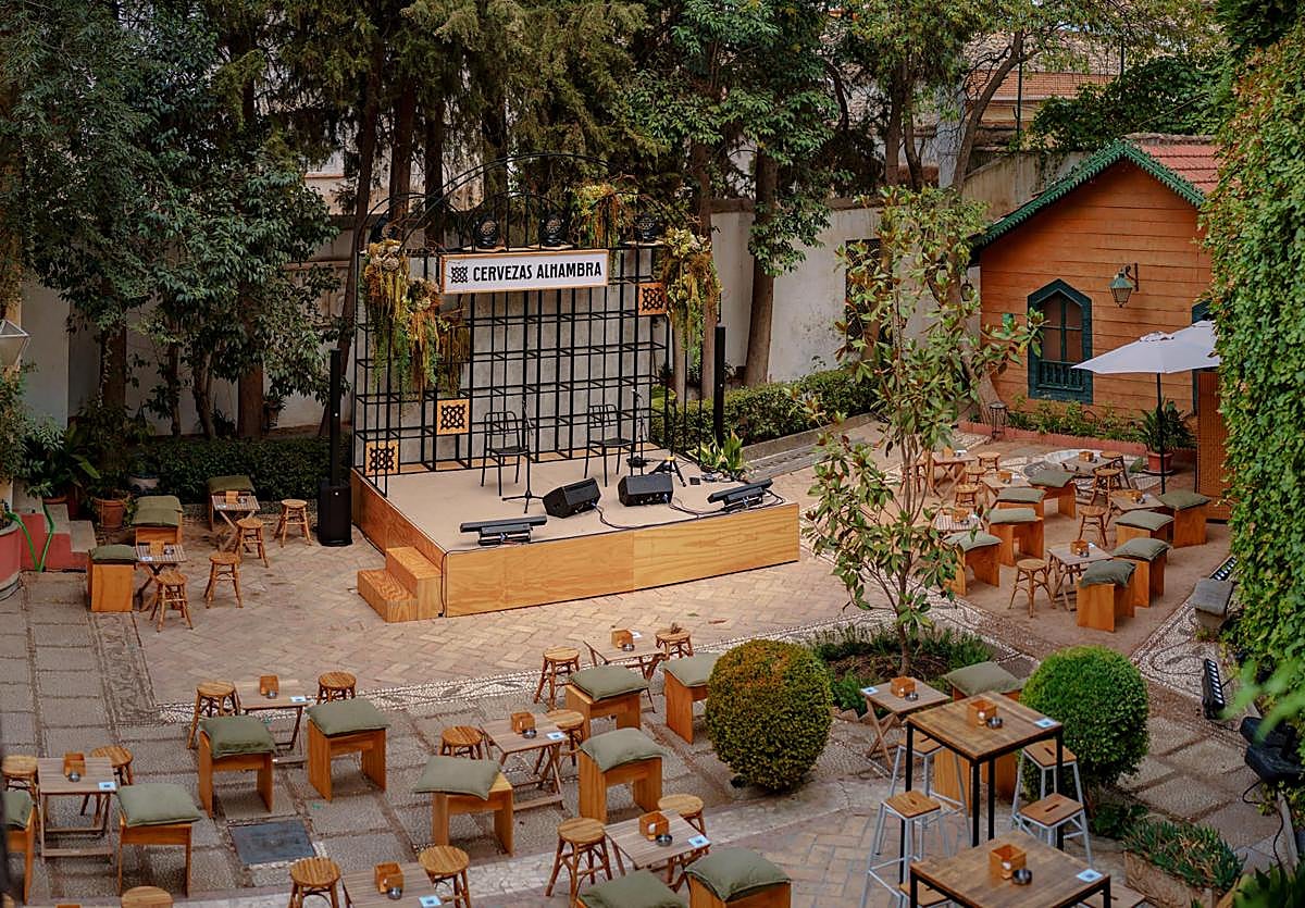 Jardín Alhambra, en la cuesta de Gomérez