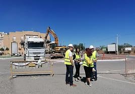 Avanzan las obras del espacio urbano junto al Mausoleo de Abla