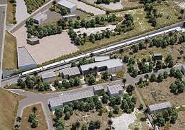 Infografía de la salida de la Alta Velocidad de Lorca.