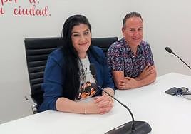 María José Camacho y Juan Corpas, en rueda de prensa.