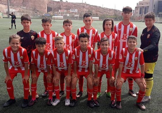 El equipo alevín de la UD Almería está en Villarreal para disputar la Liga Promises.