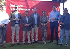 Jesús Córza, Juan Francisco Serrano, Francisco Reyes, Juan Espadas, Ana Cobo, José Latorre y Manuel Fernández.
