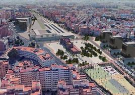 Así quedará la estación tras el soterramiento, de acuerdo al proyecto aprobado.