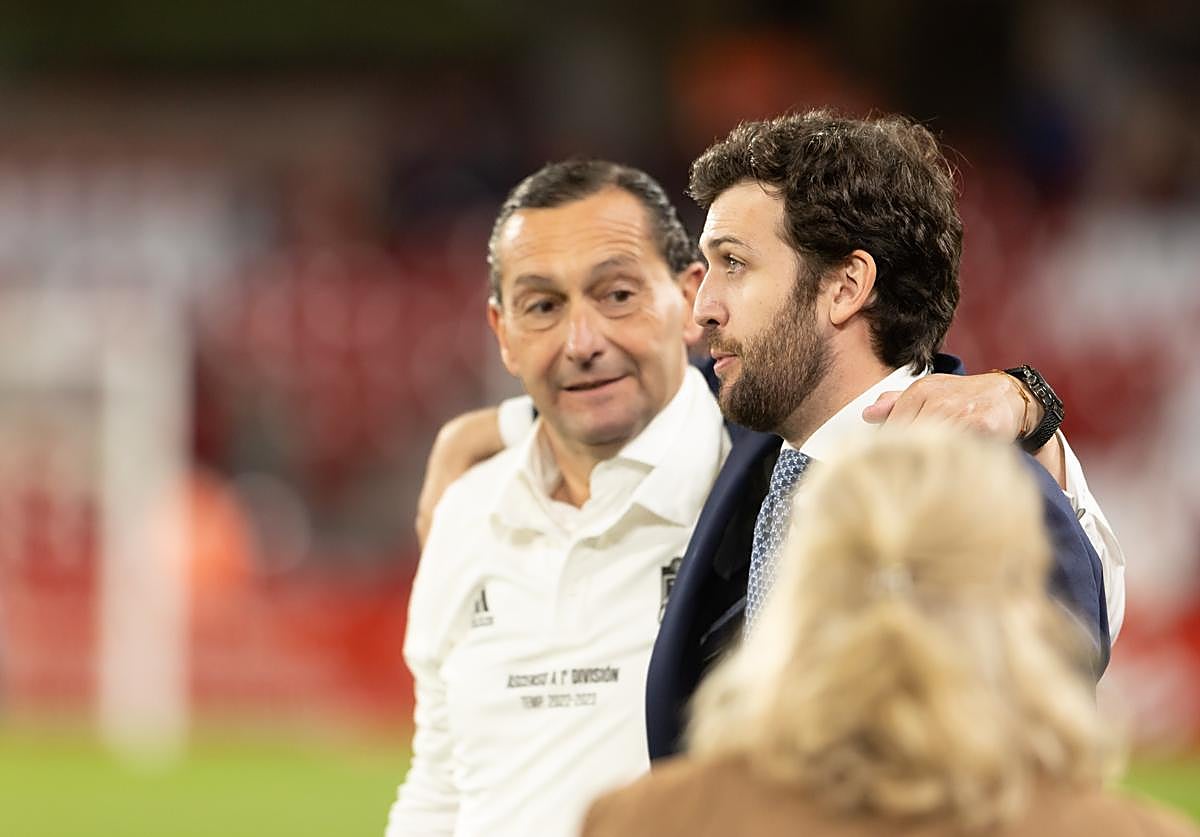 García Amado y Aranguren, en la celebración del ascenso