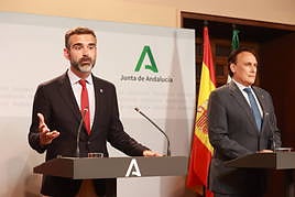 Ramón Fernández-Pacheco y el consejero de Universidad, Investigación e Innovación, José Carlos Gómez Villamandos.