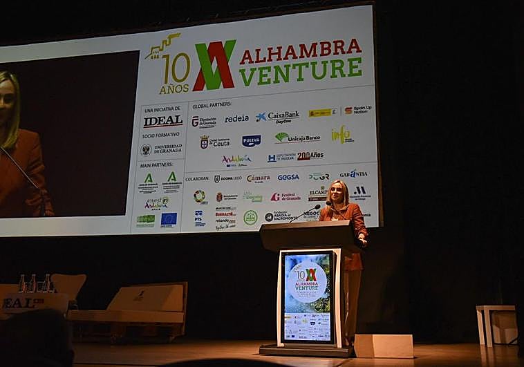 Marifrán Carazo, alcaldesa de Granada, en Alhambra Venture.