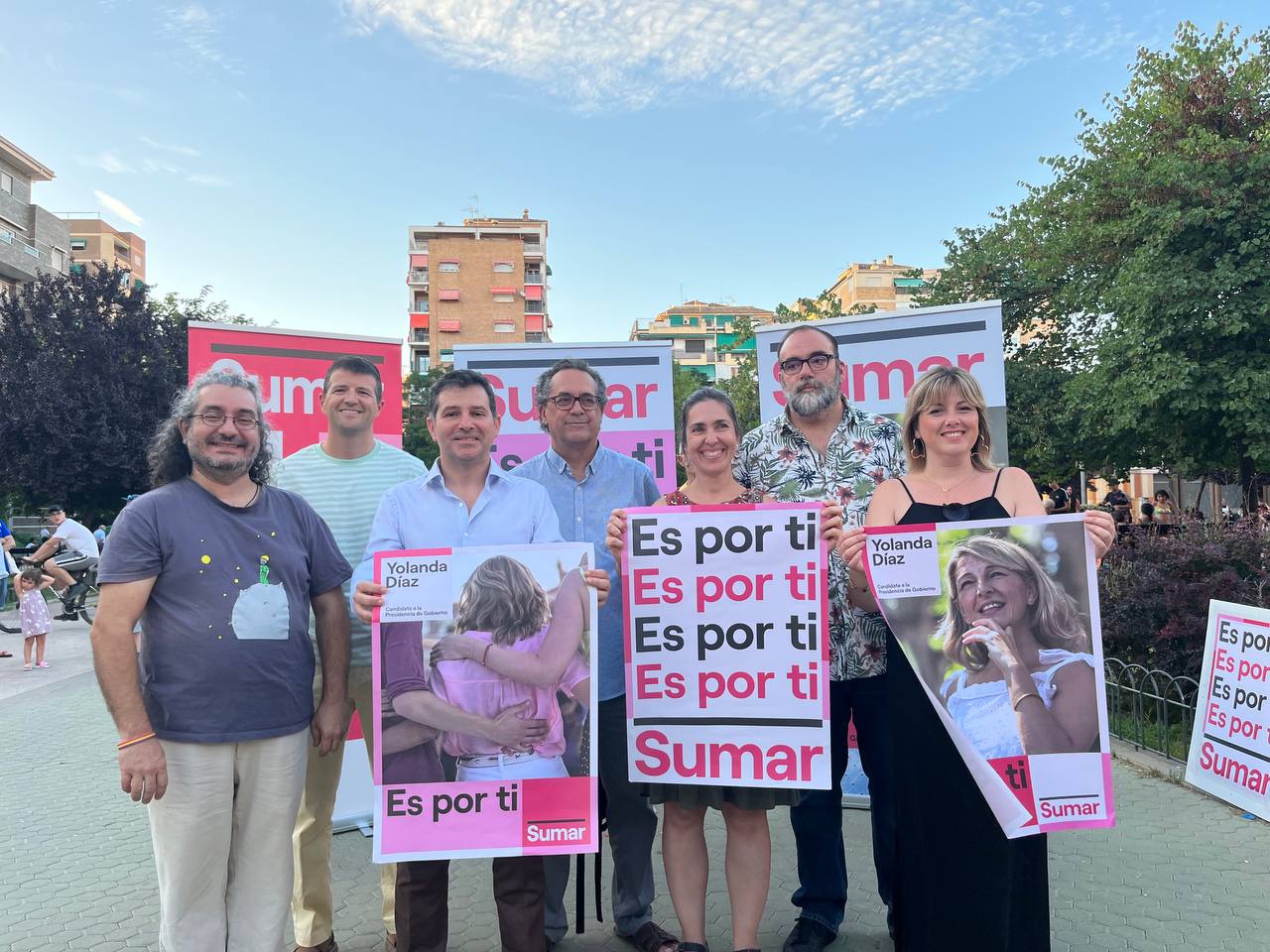 Miembros de la candidatura de Sumar.