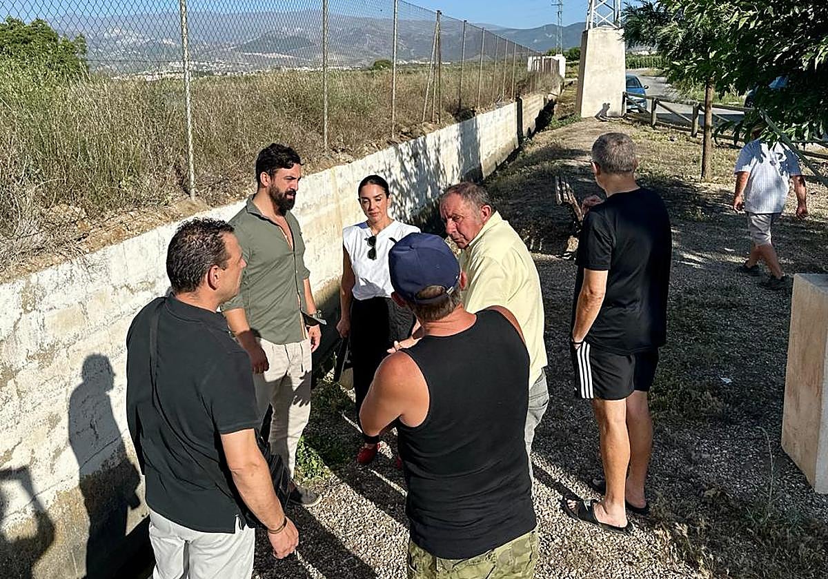 Jacobo Robatto en un encuentro con agricultores de Las Gabias