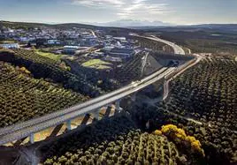 Tramo de la A-32 entre Villacarrillo y Villanueva del Arzobispo, inaugurado hace ocho meses.