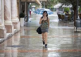 Aviso de la Aemet por tormentas en la provincia de Granada.