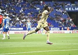 El Bilal Touré marcó siete goles durante la pasada temporada, el último ante el Espanyol.