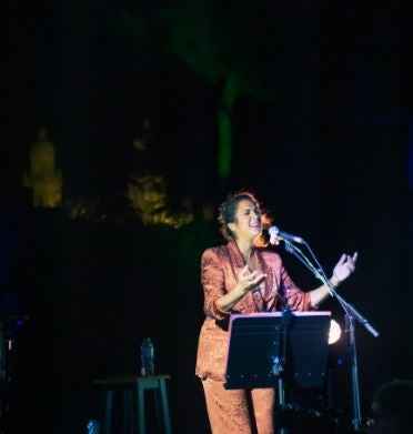 Alba Molina en un momento del concierto