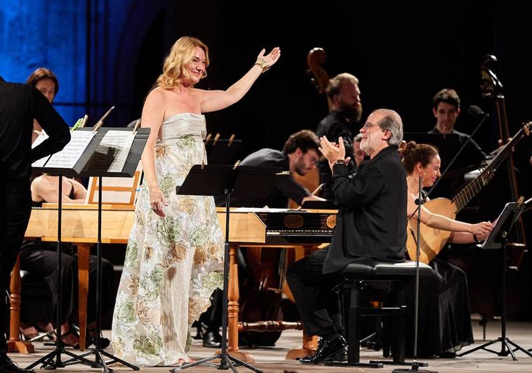 Magdalena Kozená tras actuar en Granada.