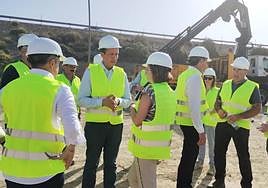 Visita técnica a las obras del subdelegado y el delegado del Gobierno.