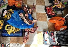 La Policía Local de Granada ha intervenido 80 kilos de alimentos para su destrucción en este negocio
