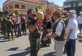 Despedida de los soldados, en Bailén.