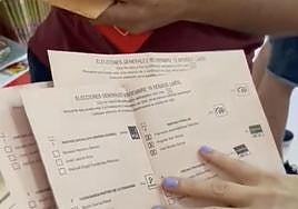 Captura del vídeo grabado por el PSOE y visionado con posterioridad por el PP de los Villares.