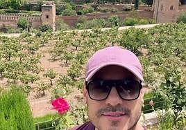 Carlos Rivera en la Alhambra.