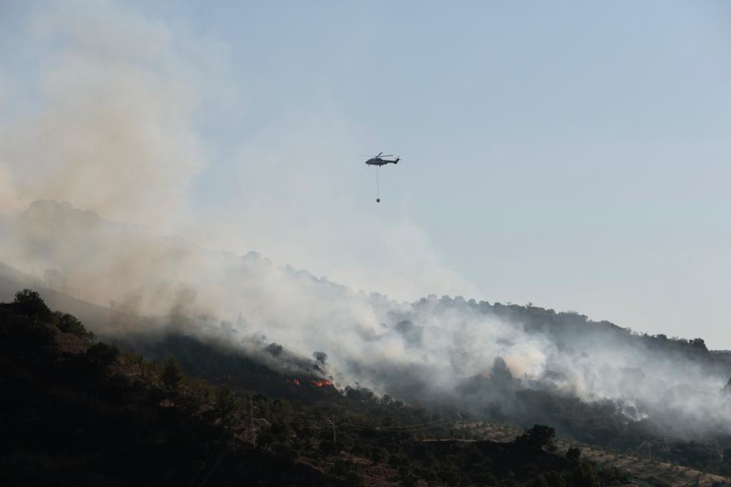 Las imágenes del incendio en Pinos Genil