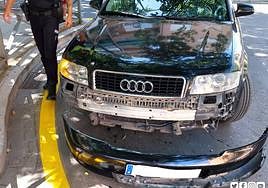 Así ha quedado el coche siniestrado.