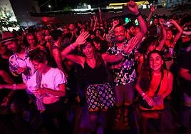 Público asistente a uno de los conciertos de Imagina Funk en Pozo Alcón.