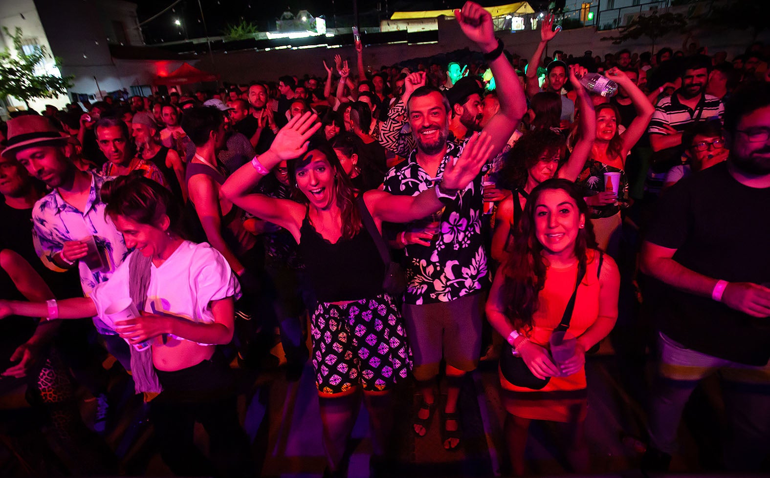 Público asistente a uno de los conciertos de Imagina Funk en Pozo Alcón.