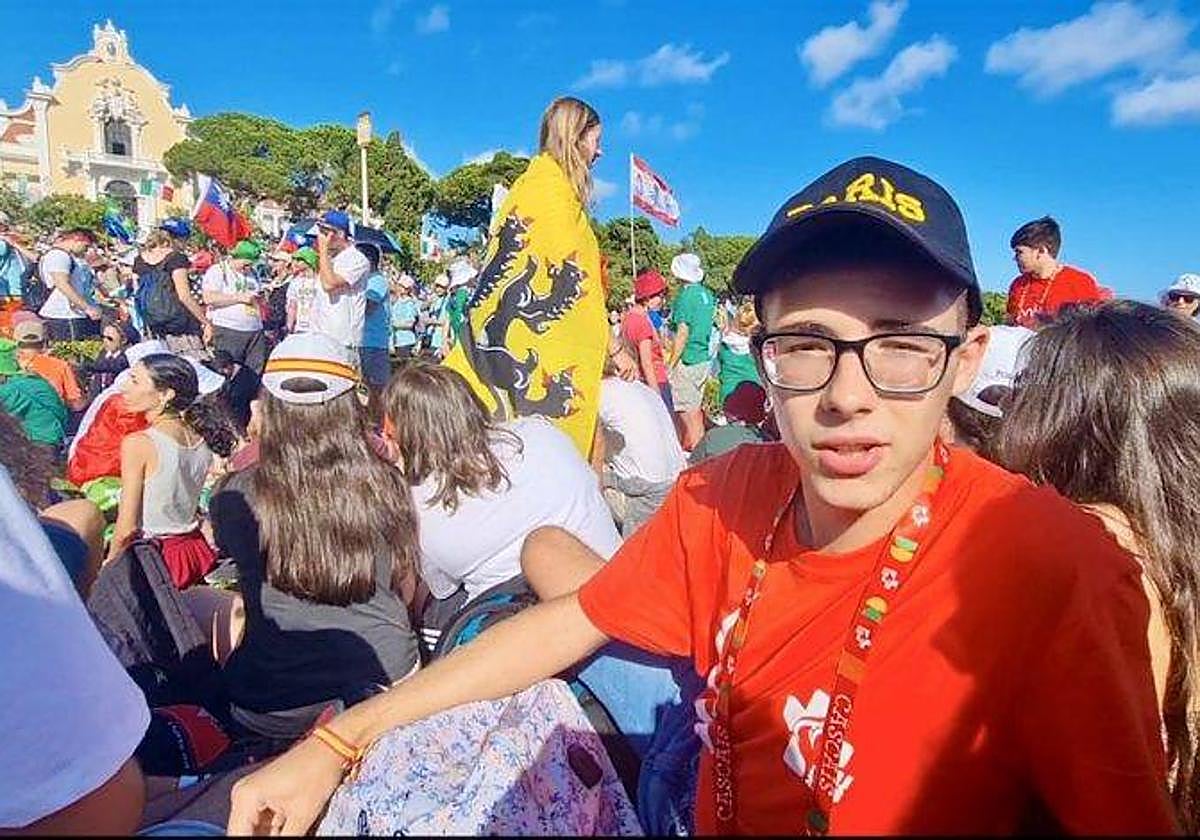 Juan José Benavides en la JMJ de Lisboa.