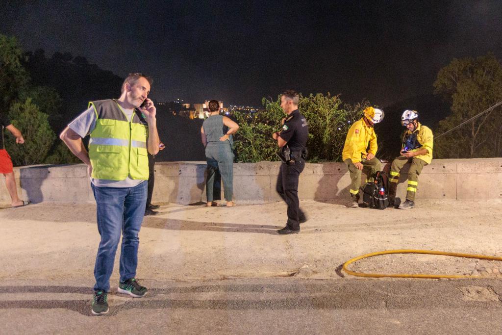 Las imágenes del incendio en el Sacromonte en Granada