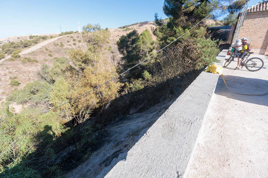 Las imágenes del incendio en el Sacromonte en Granada