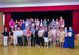 Participantes, durante la entrega de las credenciales.