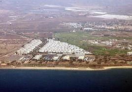 Vista aérea de El Toyo, en una imagen de archivo.