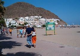 Playa de San José, en Níjar.