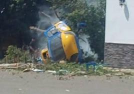 Accidente de helicóptero en La Mojonera.