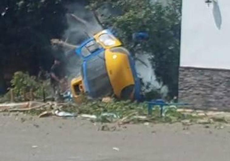 Accidente de helicóptero en La Mojonera.