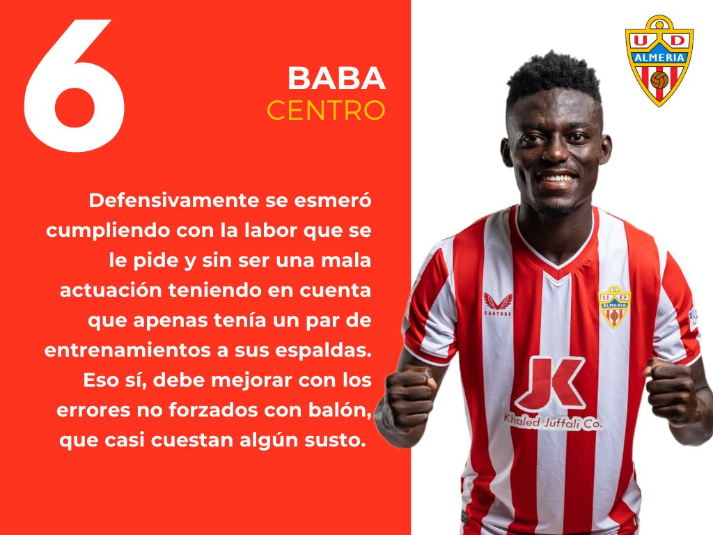 Las puntuaciones del partido de la UDA