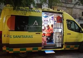 Una ambulancia de Emergencias.