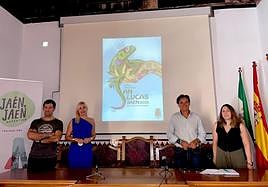 Leonor Amaro y Juan Montoro 'El Creata', como miembros del jurado y el alcalde Agustín Gónzalez y la concejala de Festejos Maria Espejo.