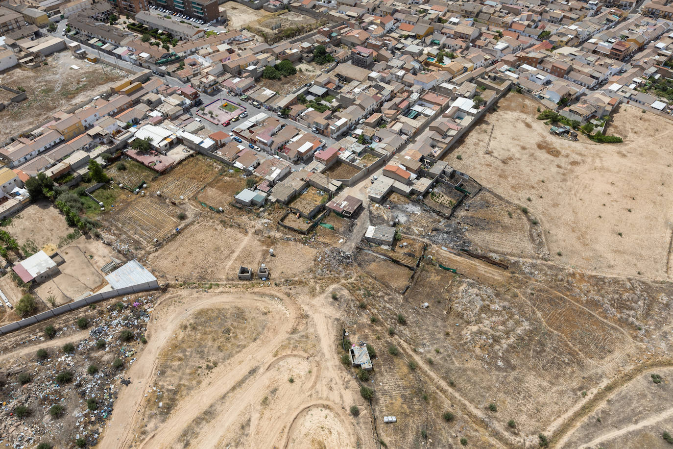 Granada, vista desde el helicóptero de la Guardia Civil