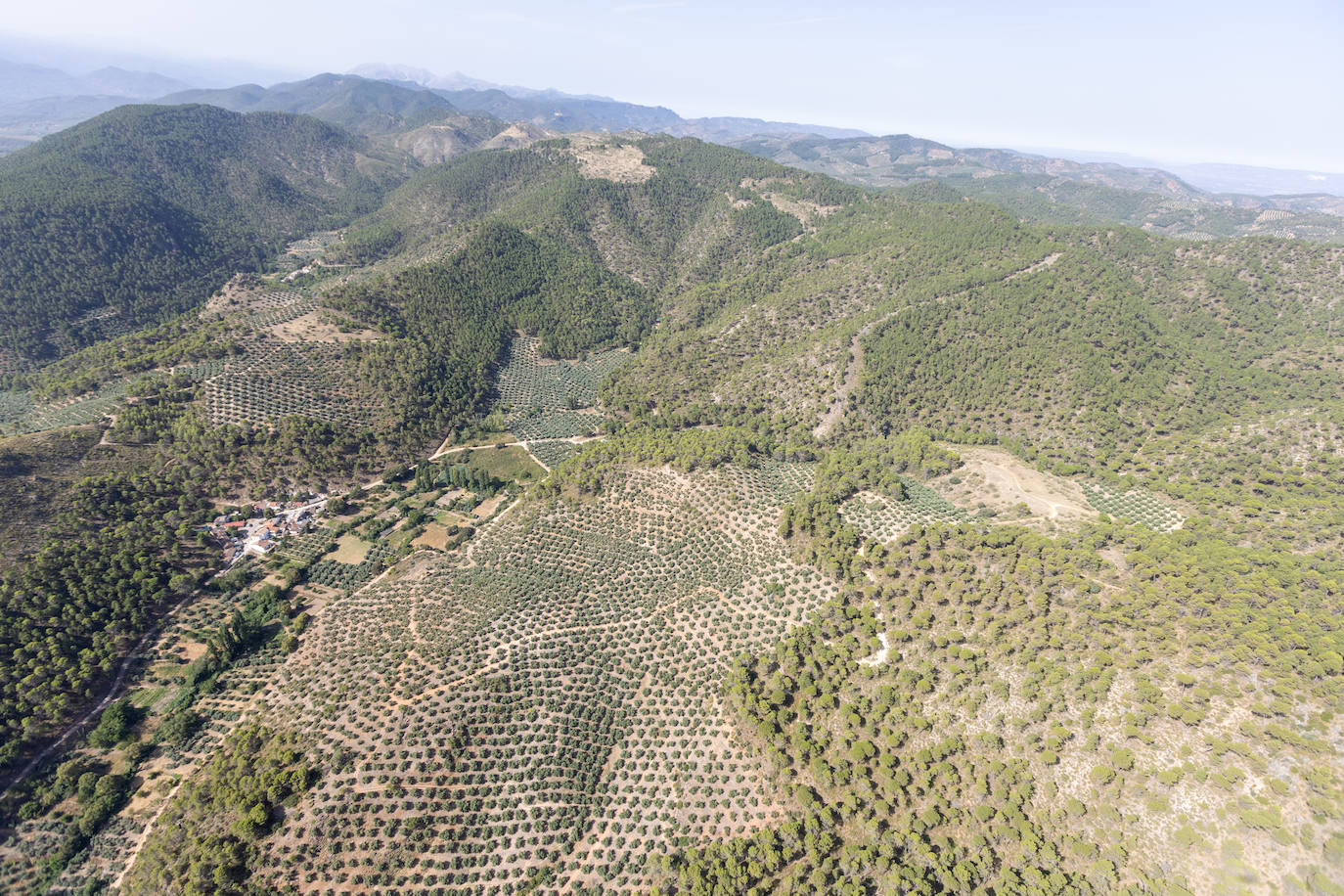 Granada, vista desde el helicóptero de la Guardia Civil