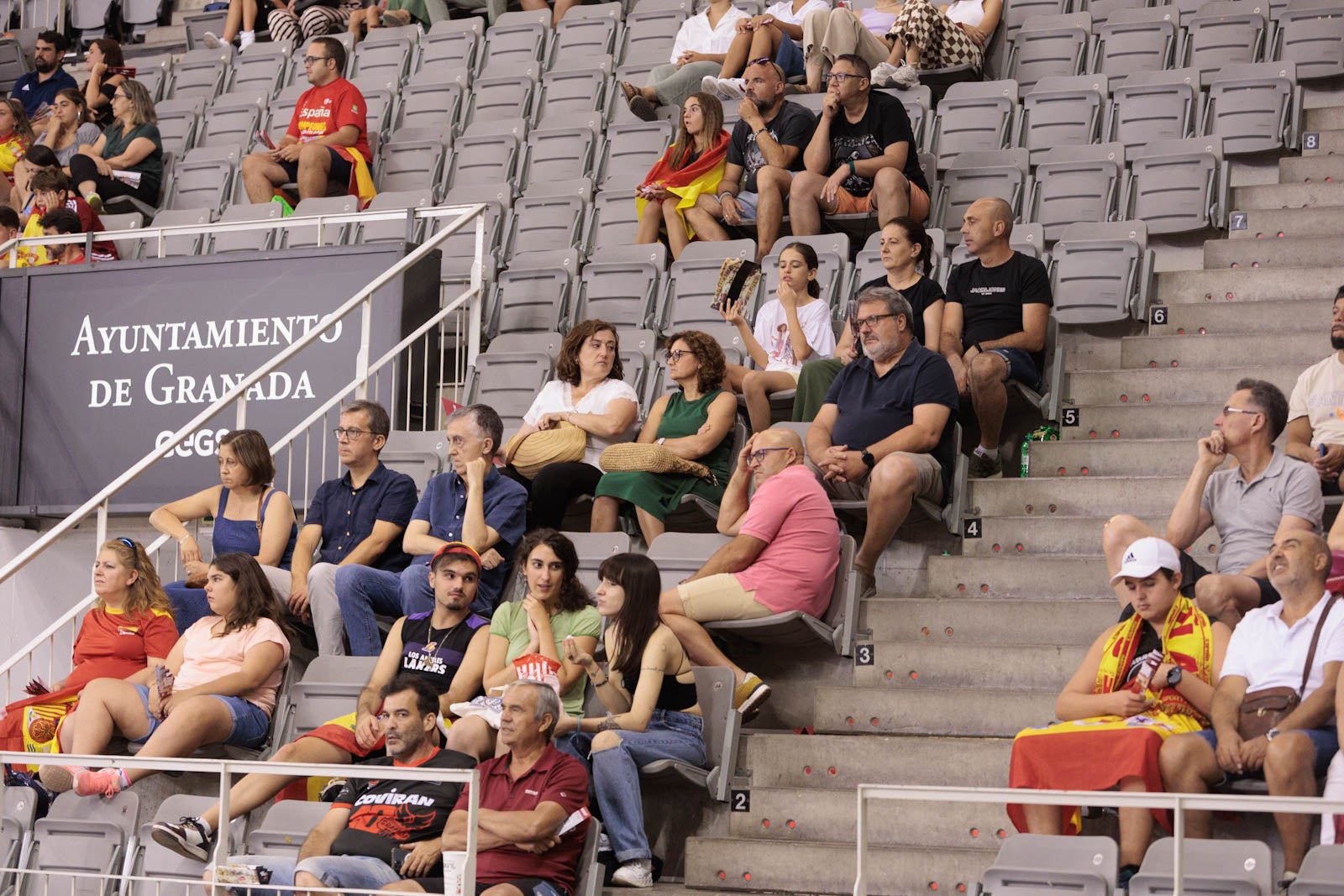 Encuéntrate en la grada del Palacio durante el España-República Dominicana