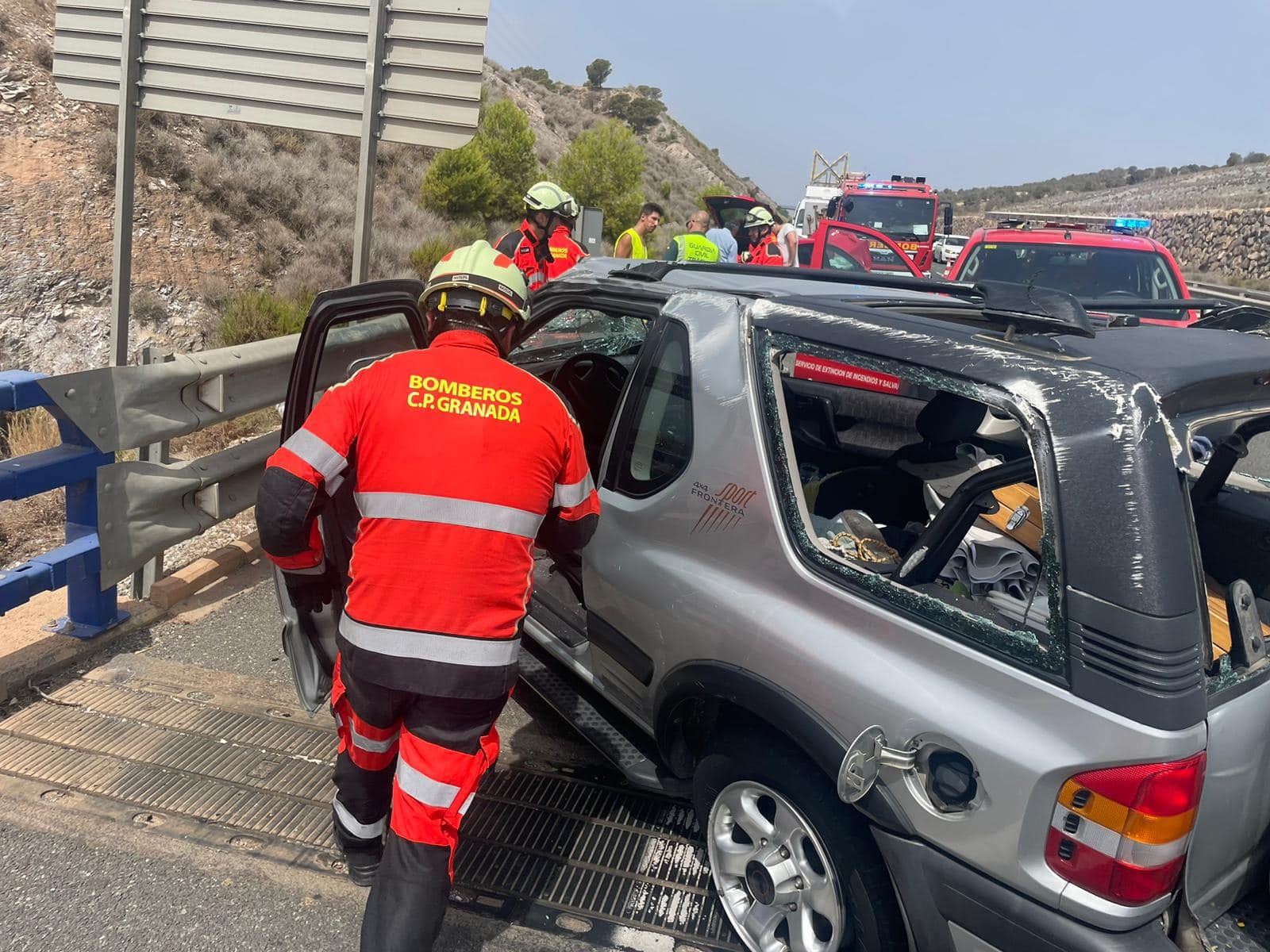 Accidente en la A-7.